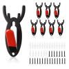 Firlar 16 Pcs European Deer Skull Hanger, Antler Style Deer Skull Wall Mount Bracket for Hanging Mounting Deer Antelope and Other Skulls, Heavy Duty Steel Elk Skull Hooker with Silicone Protector view 1