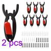 Firlar 16 Pcs European Deer Skull Hanger, Antler Style Deer Skull Wall Mount Bracket for Hanging Mounting Deer Antelope and Other Skulls, Heavy Duty Steel Elk Skull Hooker with Silicone Protector view 2