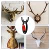 Firlar 16 Pcs European Deer Skull Hanger, Antler Style Deer Skull Wall Mount Bracket for Hanging Mounting Deer Antelope and Other Skulls, Heavy Duty Steel Elk Skull Hooker with Silicone Protector view 3