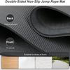 dofopo Jump Rope Mat 71"x31" Larger Non-Slip Indoor Outdoor Exercise Fitness Mat, High-Density Workout Shock Absorption for Home Gym Flooring Concrete Jumping Rope view 4
