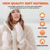 AURUZA Winter Warm Mittens for Women, Cozy Thick Knitted Gloves & Mittens Warm Soft Lining Cold Weather Accessories Gifts (Black) view 3
