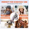 AURUZA Winter Warm Mittens for Women, Cozy Thick Knitted Gloves & Mittens Warm Soft Lining Cold Weather Accessories Gifts (Black) view 4