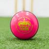 FORTRESS Club Crown Cricket Balls - MCC White/Red/Pink Ball Colours (Men's, Pink (Pack of 6)) view 3