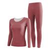 Bestgift Men's and Women's Same Style Thermal Underwear Men's Velvet Long Johns Suit 2-Piece Set A Red 2XL view 1