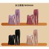 Bestgift Men's and Women's Same Style Thermal Underwear Men's Velvet Long Johns Suit 2-Piece Set A Red 2XL view 2