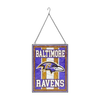 FOCO Baltimore Ravens NFL Team Stripe Stain Glass Sign