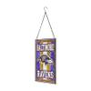 FOCO Baltimore Ravens NFL Team Stripe Stain Glass Sign view 2