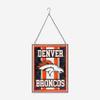FOCO Denver Broncos NFL Team Stripe Stain Glass Sign view 1