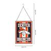 FOCO Denver Broncos NFL Team Stripe Stain Glass Sign view 3