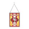 FOCO San Francisco 49ers NFL Team Stripe Stain Glass Sign view 1