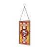 FOCO San Francisco 49ers NFL Team Stripe Stain Glass Sign view 2
