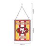 FOCO San Francisco 49ers NFL Team Stripe Stain Glass Sign view 3