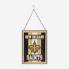 FOCO New Orleans Saints NFL Team Stripe Stain Glass Sign view 1