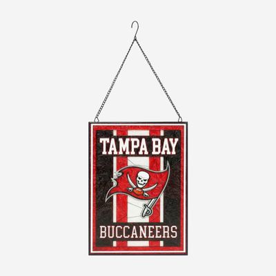 FOCO Tampa Bay Buccaneers NFL Team Stripe Stain Glass Sign