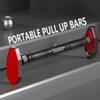 BCPPO Chin Up Bar Door Frame Pull Up Bar with Lifting Ring, Adult Kids Teen Indoor Multifunctional Fitness Horizontal Bar, Safe Load 250 Kg (Size : 120-160CM) view 3