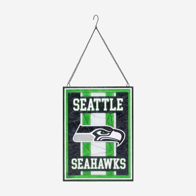 FOCO Seattle Seahawks NFL Team Stripe Stain Glass Sign