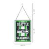 FOCO Seattle Seahawks NFL Team Stripe Stain Glass Sign view 3