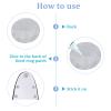 WEBEEDY 8 Pcs Stainless Steel D-Ring Patch for PVC Inflatable Boat Kayak Surfing D-Ring Circular Patch Stand-Up Paddleboard Canoe Deck Surfboard Rafting Boat Accessories (Grey) NO Glue Include view 4