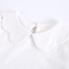 RUKOSU Baby Girl White Blouses Toddler Basic Solid Color Short Sleeve Petal Collar T-Shirt Cotton Pullover Tops 18-24 Months view 3