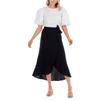Mud Pie Women's Mallie Wrap Skirt, Black, Small view 1