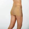 Pin Up Doll Bodycon Mini Skirt for Women - Stretchy Tube Skirt with Flattering Fit - Micro Mini Low Rise Skirts - Sexy Skirts Gold view 2