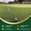ForeNoMore Golf Alignment Rods: Magnetic Club Alignment Stick Demonstrates Correct Golf Swing Aim, Golf Training Aid Magnet Lie Angle Tool Training Aids Visualize and Align Your Golf Shot, Orange view 2