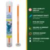 ForeNoMore Golf Alignment Rods: Magnetic Club Alignment Stick Demonstrates Correct Golf Swing Aim, Golf Training Aid Magnet Lie Angle Tool Training Aids Visualize and Align Your Golf Shot, Orange view 3