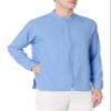 WonderWink W123 Men's Zip Front Warm Up Scrub Jacket, Ceil Blue, S view 1