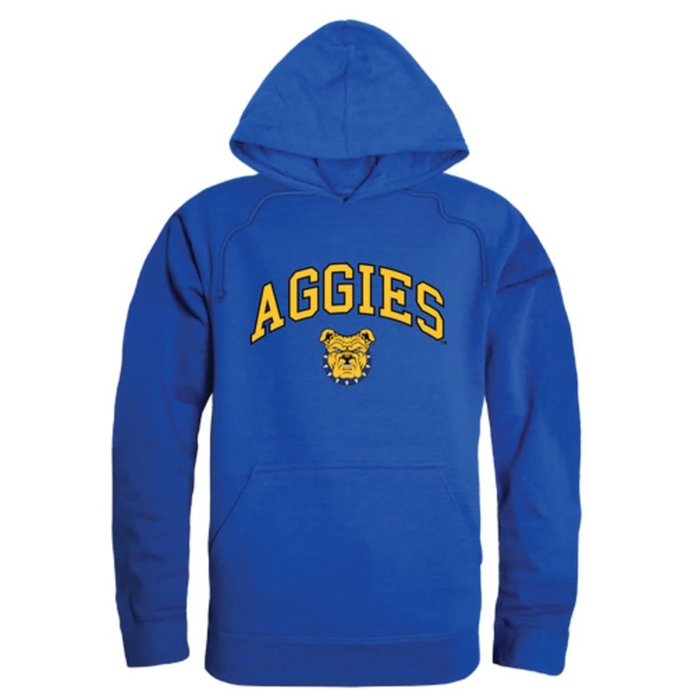 W Republic North Carolina A&T State University Aggies Campus Fleece Hoodie Sweatshirts Royal Large