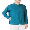 WonderWink WINK W123 Men's Zip Front Warm Up Jacket, Caribbean Blue, 3X view 1