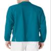 WonderWink WINK W123 Men's Zip Front Warm Up Jacket, Caribbean Blue, 3X view 2