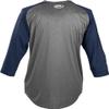 Rawlings | 3/4 Sleeve Shirt | Youth X-Large | Graphite / Navy view 2