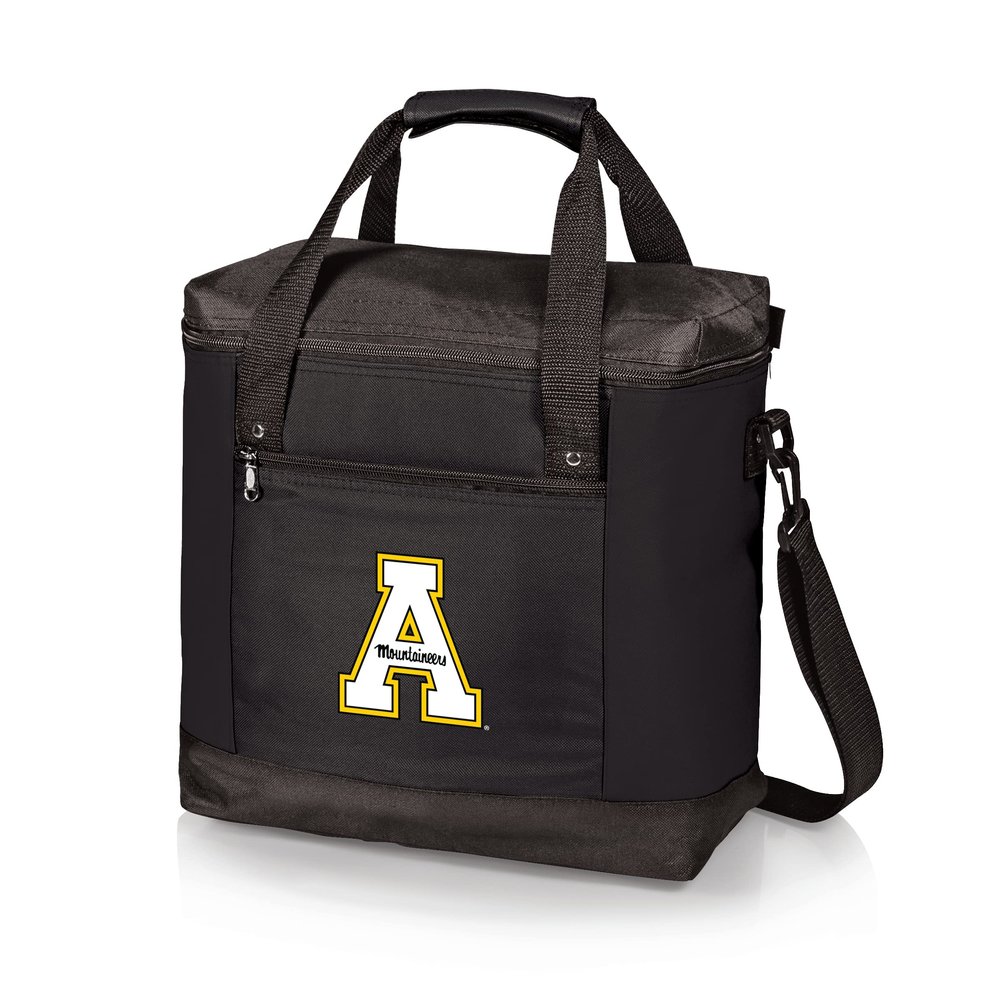 Picnic TIME NCAA App State Mountaineers Montero Tote Cooler Bag, Soft Cooler Bag, Picnic Tote, (Black)
