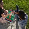PICNIC TIME NCAA Syracuse Orange Concert Mini Portable Table, Small Folding Table, Mini Picnic Table, (Charcoal Wood Grain) view 2
