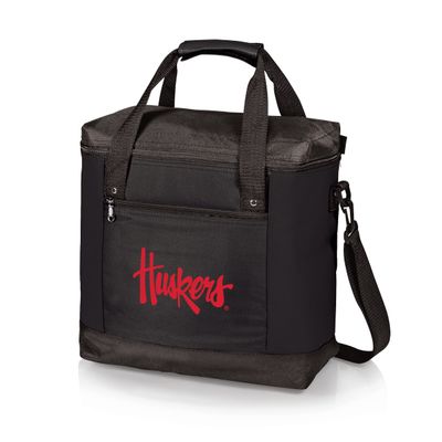 Picnic TIME NCAA Nebraska Cornhuskers Montero Tote Cooler Bag, Soft Cooler Bag, Picnic Tote, (Black)