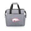 Picnic TIME NCAA Arkansas Razorbacks On The Go Lunch Bag, Soft Cooler Lunch Box, Insulated Lunch Bag, (Heathered Gray) view 1