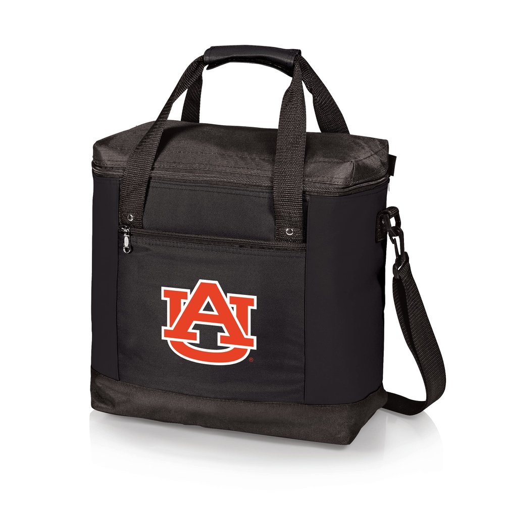Picnic TIME NCAA Auburn Tigers Montero Tote Cooler Bag, Soft Cooler Bag, Picnic Tote, (Black)