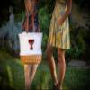 PICNIC TIME NCAA Texas Tech Red Raiders Coronado Canvas and Willow Basket Tote, Picnic Tote Bag, Beach Tote, (Beige Canvas) view 2