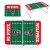 PICNIC TIME NCAA NC State Wolfpack Concert Mini Portable Table, Small Folding Table, Mini Picnic Table, (Charcoal Wood Grain) view 4