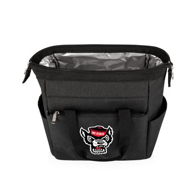 Picnic TIME NCAA NC State Wolfpack On The Go Lunch Bag, Soft Cooler Lunch Box, Insulated Lunch Bag, (Black), 10 x 6 x 10.5