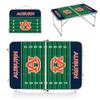 PICNIC TIME NCAA Auburn Tigers Concert Mini Portable Table, Small Folding Table, Mini Picnic Table, (Charcoal Wood Grain) view 3