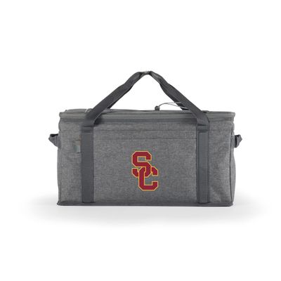 Picnic TIME NCAA USC Trojans 64 Can Collapsible Insulated Cooler, (Heathered Gray)