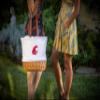PICNIC TIME NCAA Washington State Cougars Coronado Canvas and Willow Basket Tote, Picnic Tote Bag, Beach Tote, (Beige Canvas) view 2