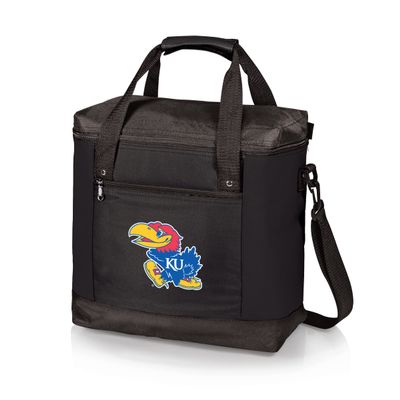 Picnic TIME NCAA Kansas Jayhawks Montero Tote Cooler Bag, Soft Cooler Bag, Picnic Tote, (Black)