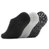 Bevigorio Slipper Socks for Women with Grippers Non Slip Fuzzy Socks with Grips Womens Grippy Grip Hospital Home Gifts 3pairs blackgreymix view 1