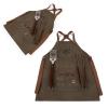 PICNIC TIME NCAA USC Trojans BBQ Apron with Tools & Bottle Opener, Distressed Waxed Canvas Apron with BBQ Spatula & BBQ Tongs, (Khaki Green with Beige Accents) view 2