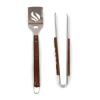 PICNIC TIME NCAA USC Trojans BBQ Apron with Tools & Bottle Opener, Distressed Waxed Canvas Apron with BBQ Spatula & BBQ Tongs, (Khaki Green with Beige Accents) view 3