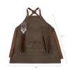 PICNIC TIME NCAA USC Trojans BBQ Apron with Tools & Bottle Opener, Distressed Waxed Canvas Apron with BBQ Spatula & BBQ Tongs, (Khaki Green with Beige Accents) view 4