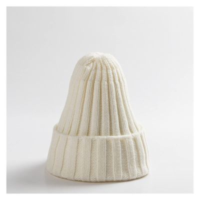 XTYPE Autumn and Winter Crochet Baby Hats Solid Color Hats Warm Knitted Children's Beanies for Babies (Color : White, Size : Talla nica)