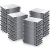 Macarrie 100 Pack 2 Size Emergency Thermal Blanket Survival - Emergency Blankets Silver Foil for Outdoors Camping Hiking First Aid Adult, 82 x 63, 82 x 51 (100 Pieces) view 1